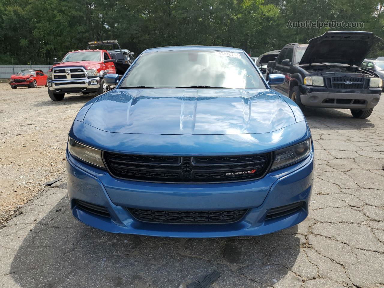 2021 Dodge Charger Sxt Синий vin: 2C3CDXBG9MH522491