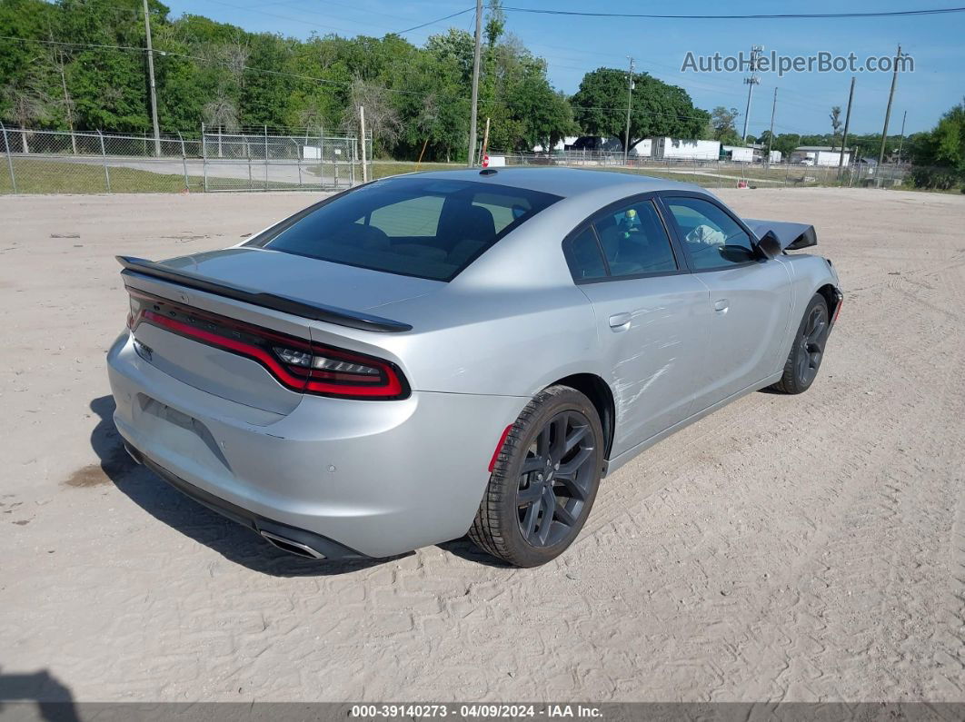 2021 Dodge Charger Sxt Rwd Silver vin: 2C3CDXBG9MH532146