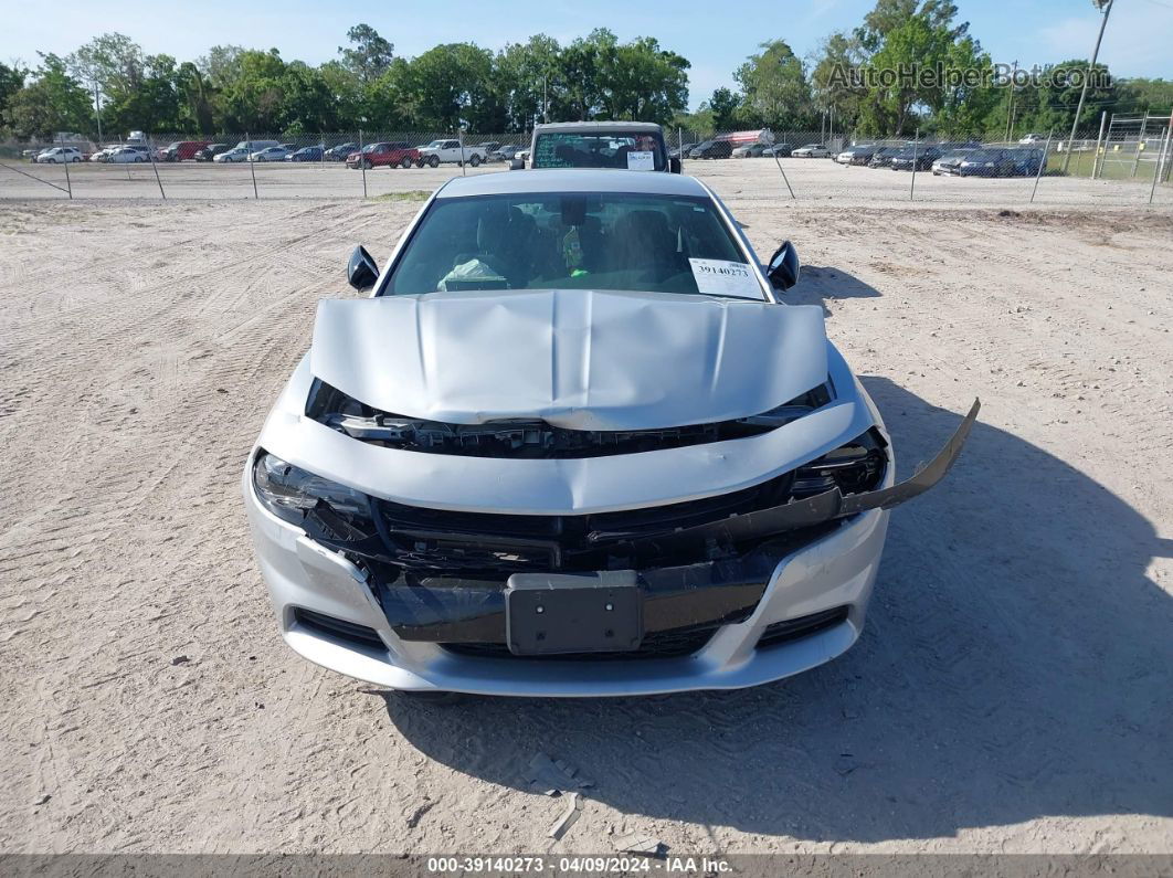 2021 Dodge Charger Sxt Rwd Silver vin: 2C3CDXBG9MH532146