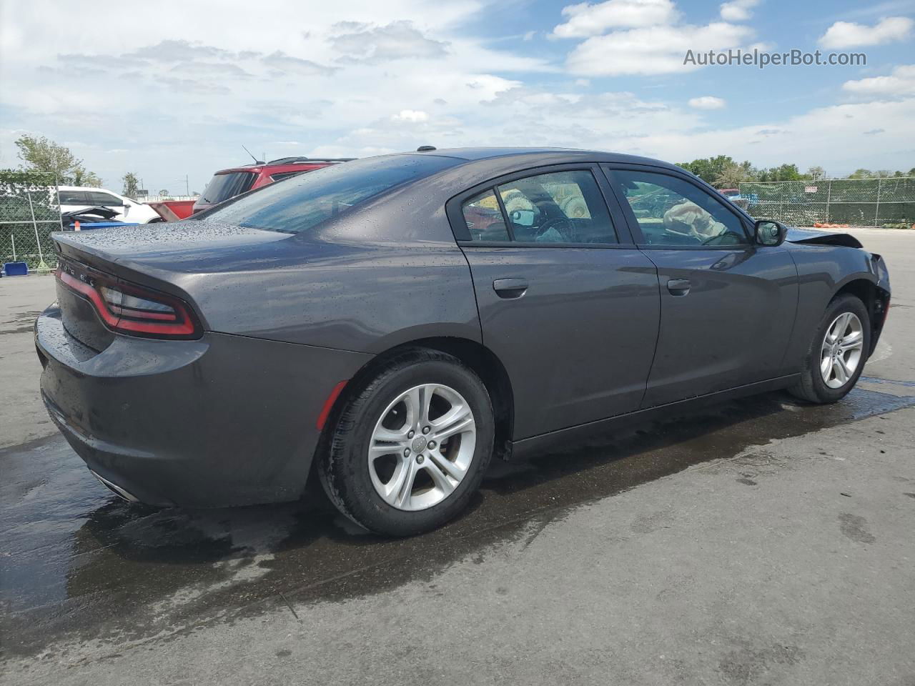 2021 Dodge Charger Sxt Серый vin: 2C3CDXBG9MH587695