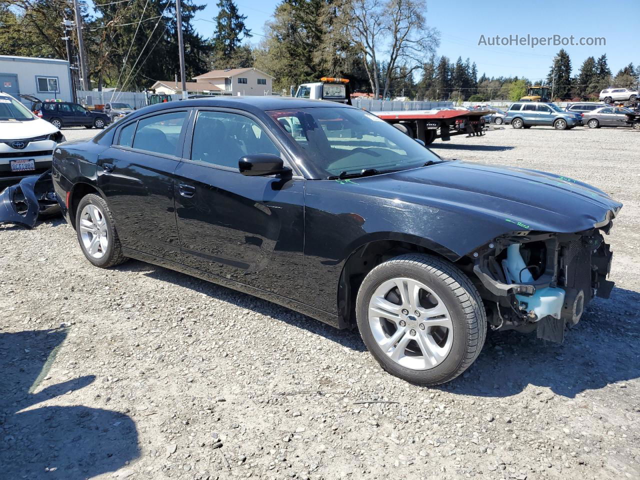 2021 Dodge Charger Sxt Black vin: 2C3CDXBG9MH605547