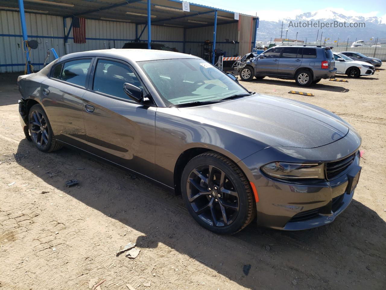 2021 Dodge Charger Sxt Серый vin: 2C3CDXBG9MH633283