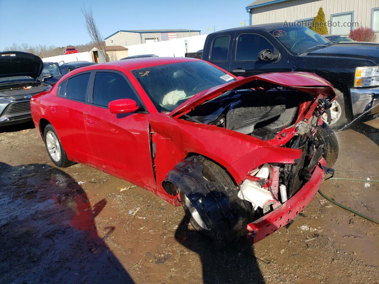 2016 Dodge Charger Se Red vin: 2C3CDXBGXGH109967