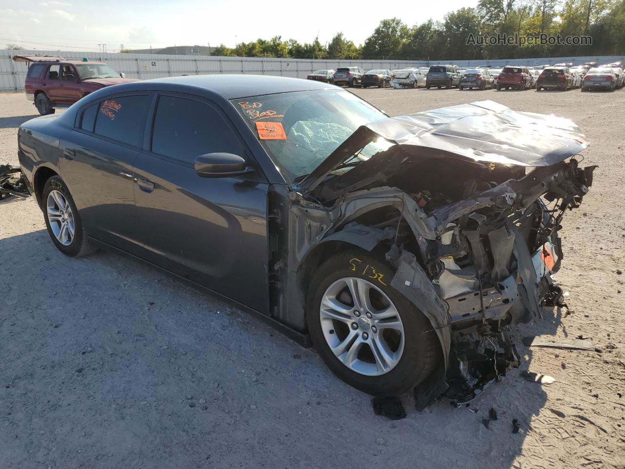 2017 Dodge Charger Se Gray vin: 2C3CDXBGXHH548040