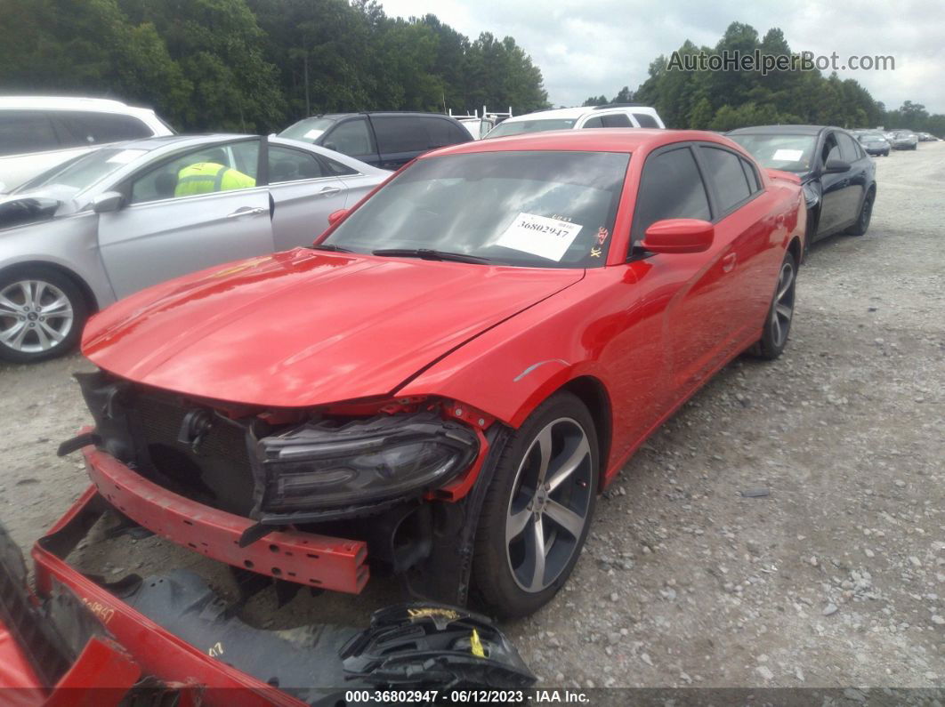 2017 Dodge Charger Se Red vin: 2C3CDXBGXHH657193