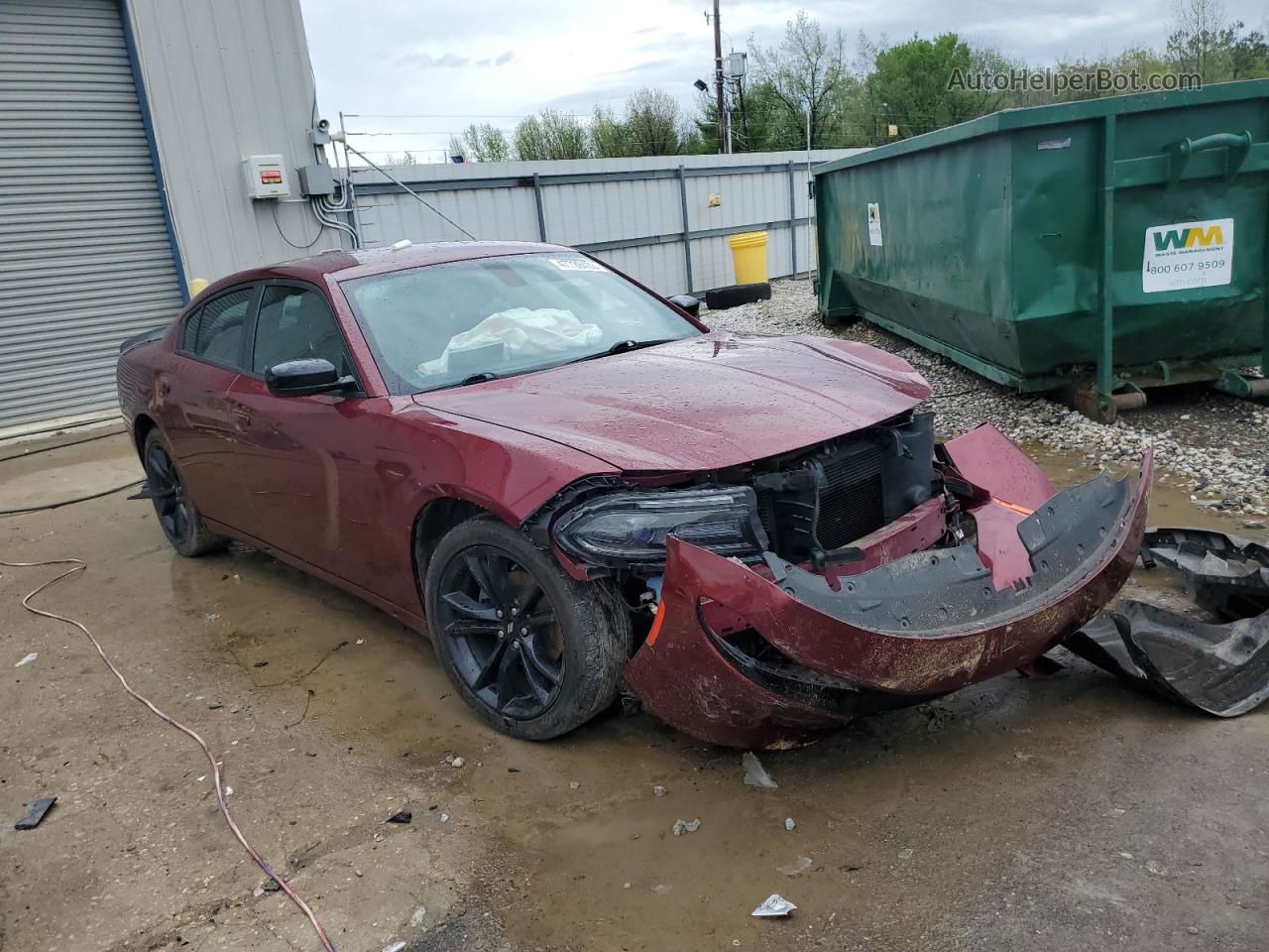 2018 Dodge Charger Sxt Burgundy vin: 2C3CDXBGXJH143902