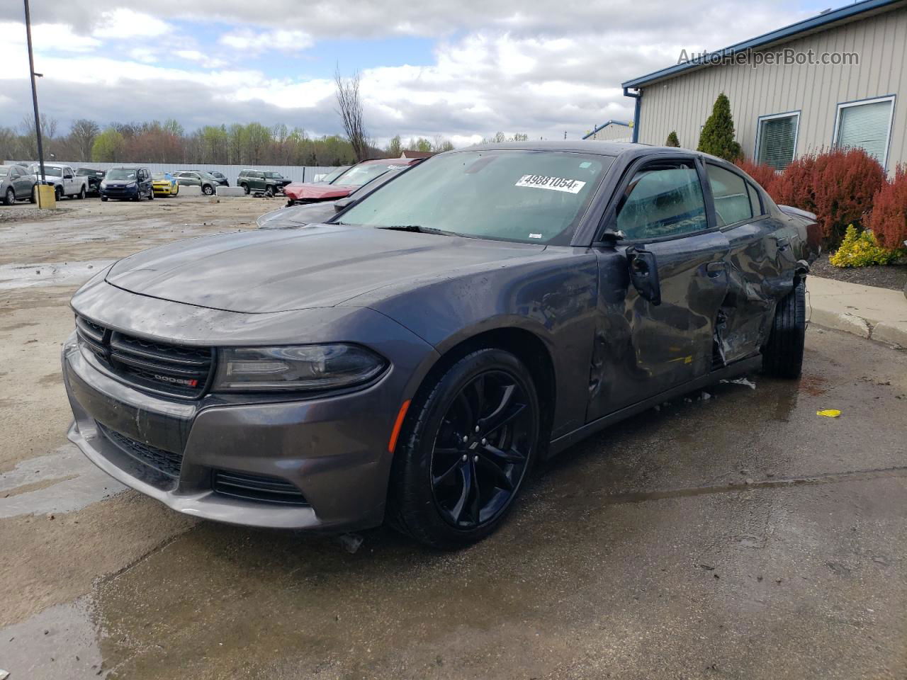 2018 Dodge Charger Sxt Gray vin: 2C3CDXBGXJH148050