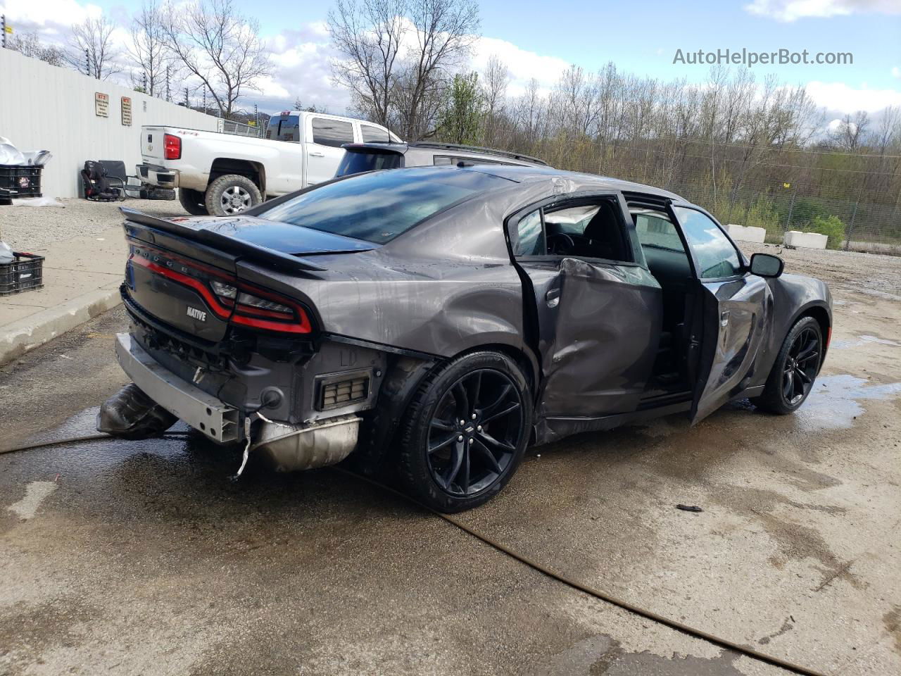 2018 Dodge Charger Sxt Gray vin: 2C3CDXBGXJH148050