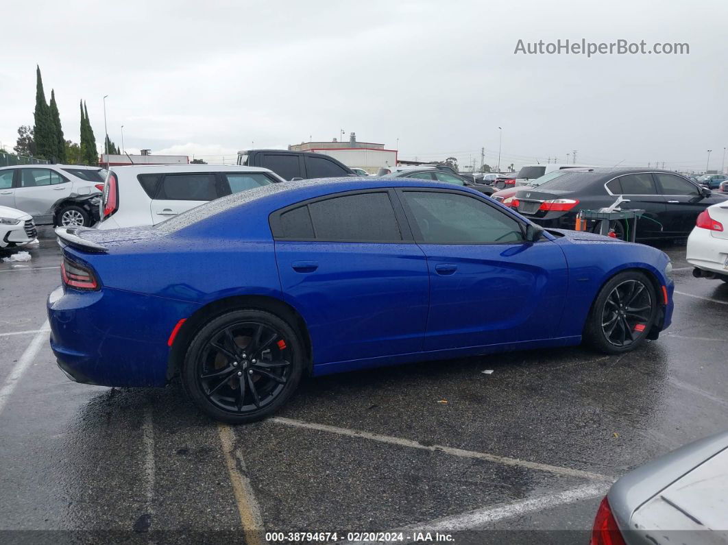 2018 Dodge Charger Sxt Rwd Blue vin: 2C3CDXBGXJH196888