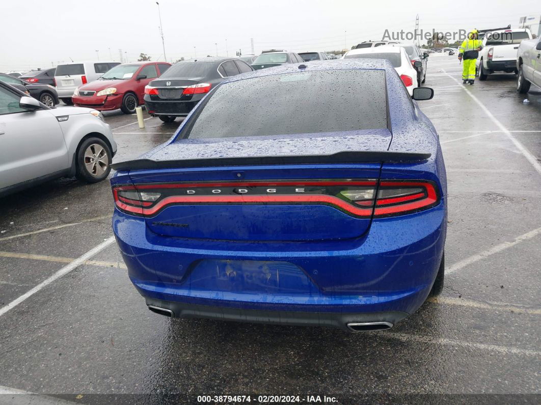 2018 Dodge Charger Sxt Rwd Синий vin: 2C3CDXBGXJH196888