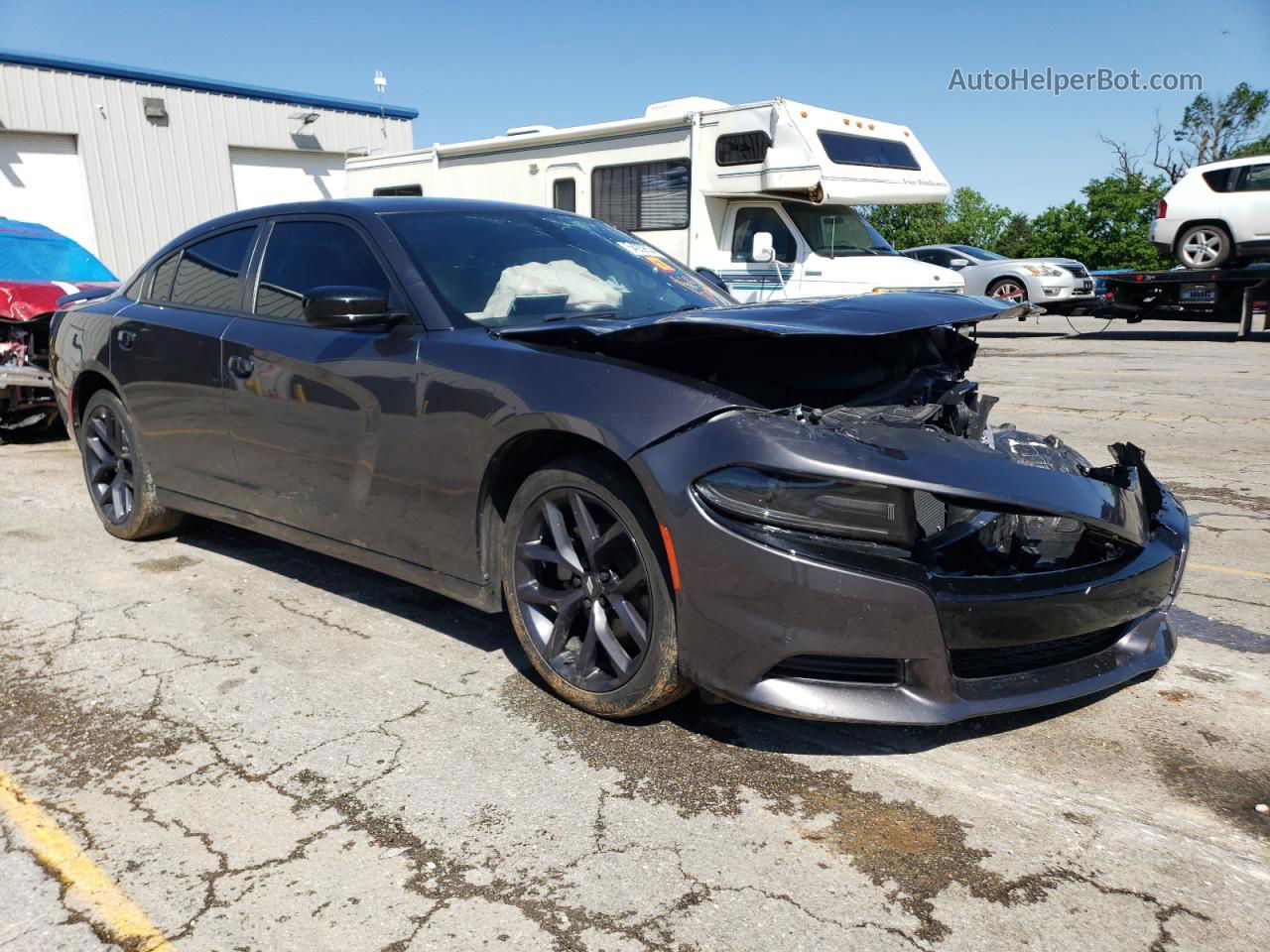 2021 Dodge Charger Sxt Gray vin: 2C3CDXBGXMH602186