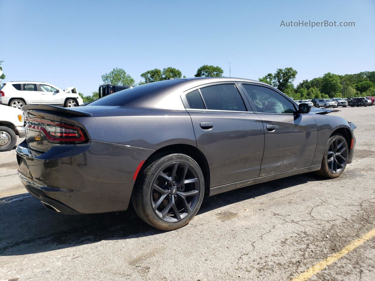 2021 Dodge Charger Sxt Gray vin: 2C3CDXBGXMH602186