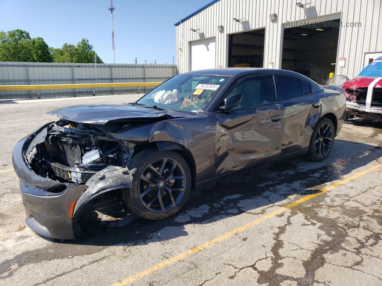 2021 Dodge Charger Sxt Gray vin: 2C3CDXBGXMH602186