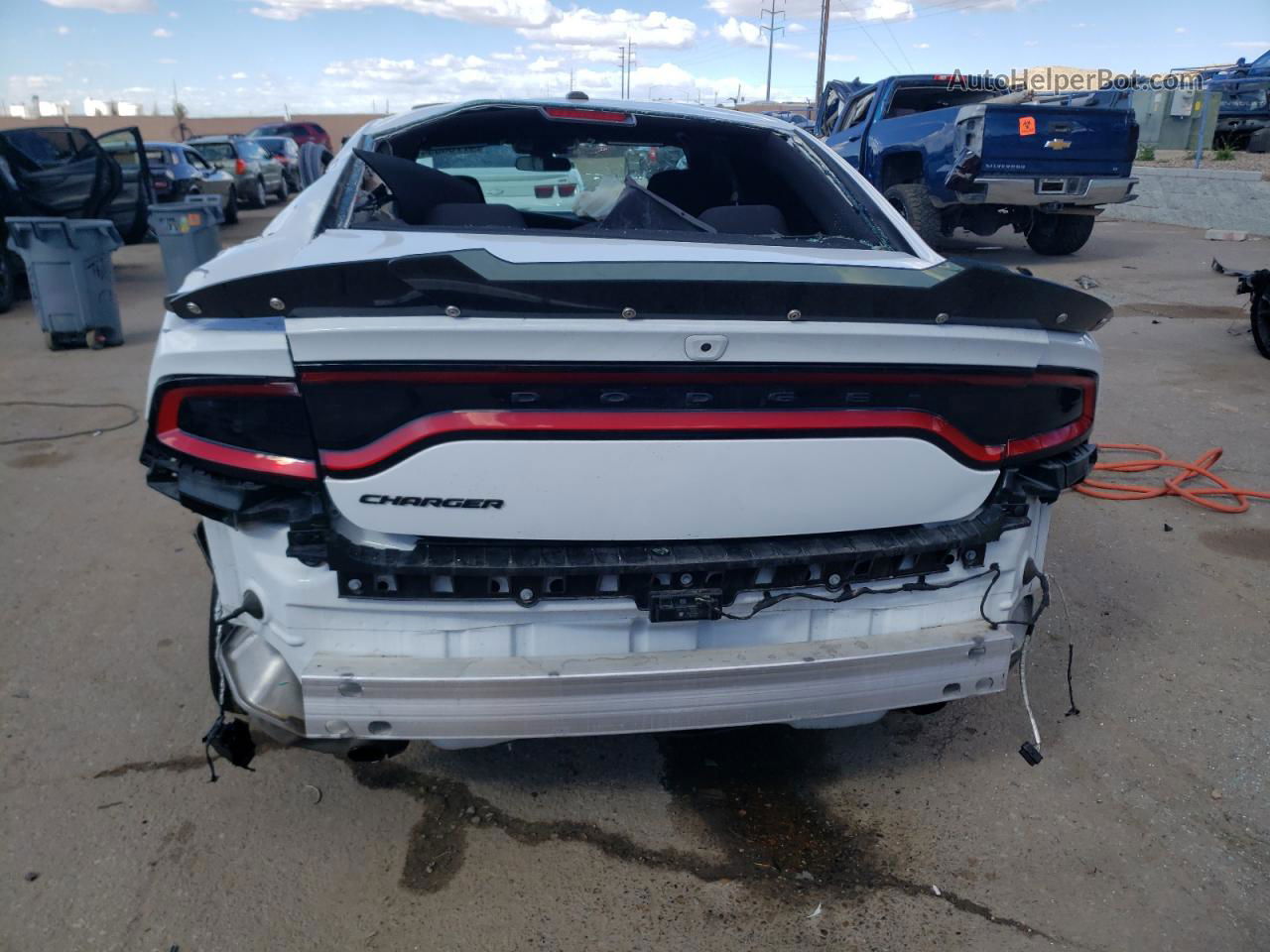 2021 Dodge Charger Sxt White vin: 2C3CDXBGXMH636449