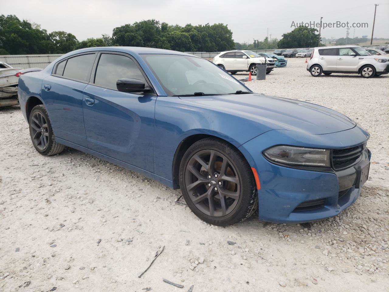 2021 Dodge Charger Sxt Blue vin: 2C3CDXBGXMH679169