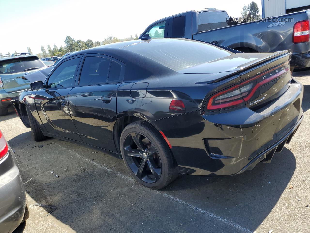 2016 Dodge Charger R/t Black vin: 2C3CDXCT0GH196502