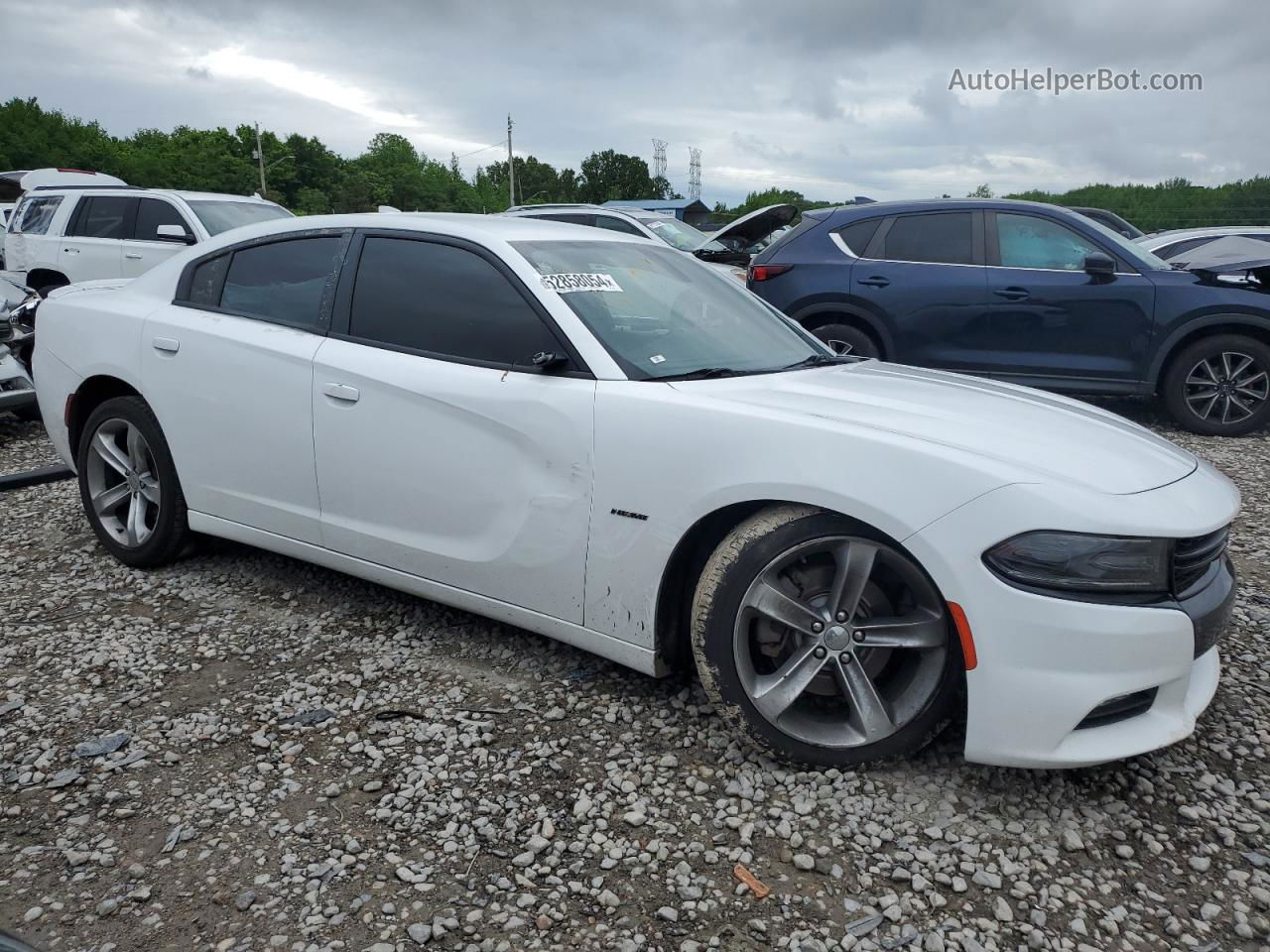 2016 Dodge Charger R/t White vin: 2C3CDXCT0GH222550