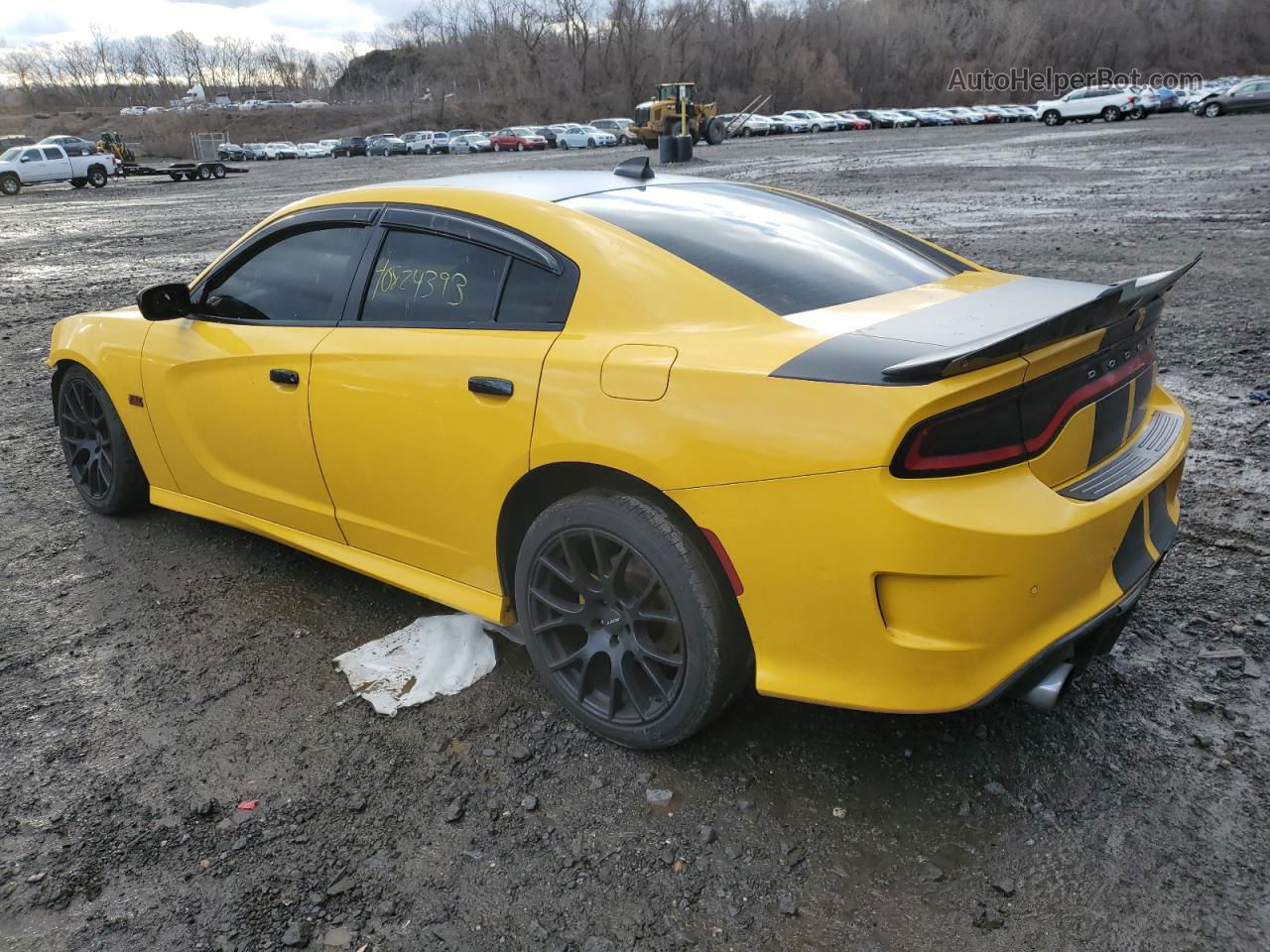 2017 Dodge Charger R/t Yellow vin: 2C3CDXCT0HH545949