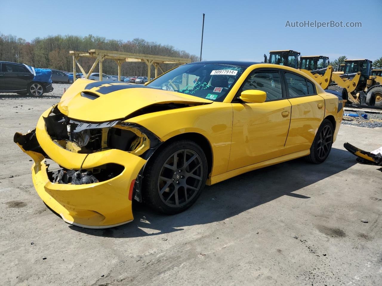 2017 Dodge Charger R/t Yellow vin: 2C3CDXCT0HH620827