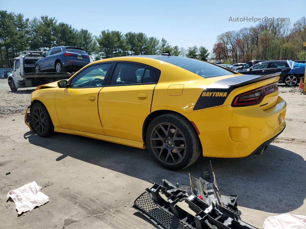 2017 Dodge Charger R/t Yellow vin: 2C3CDXCT0HH620827