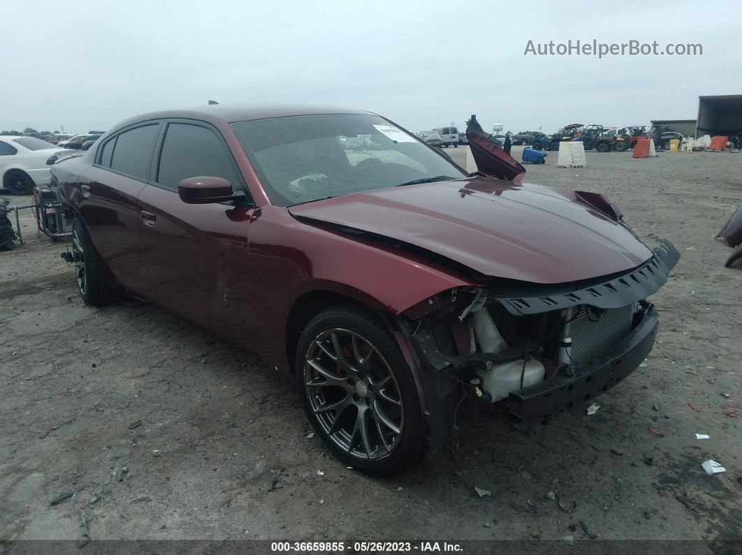 2017 Dodge Charger R/t Maroon vin: 2C3CDXCT0HH642049