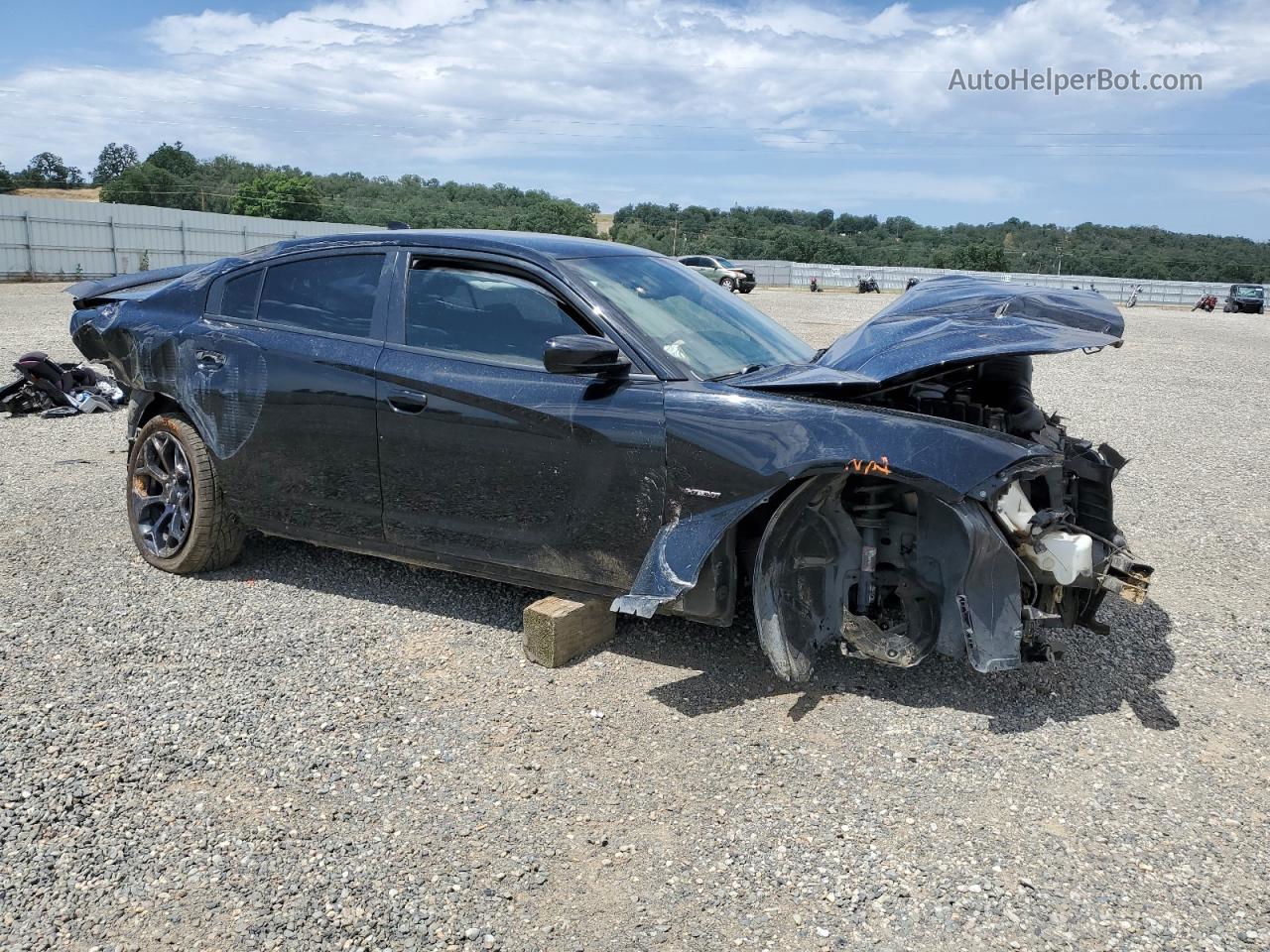 2017 Dodge Charger R/t Черный vin: 2C3CDXCT0HH666772