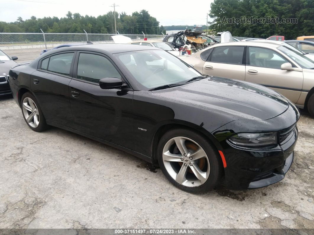 2018 Dodge Charger R/t Black vin: 2C3CDXCT0JH115196