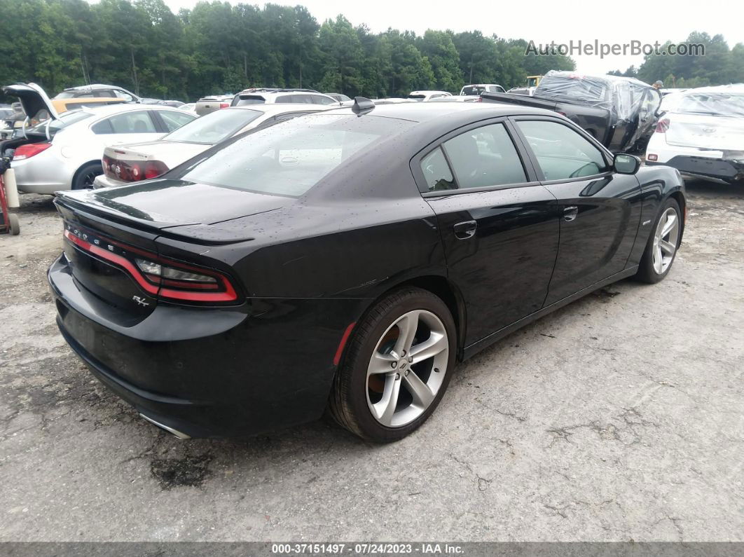 2018 Dodge Charger R/t Black vin: 2C3CDXCT0JH115196