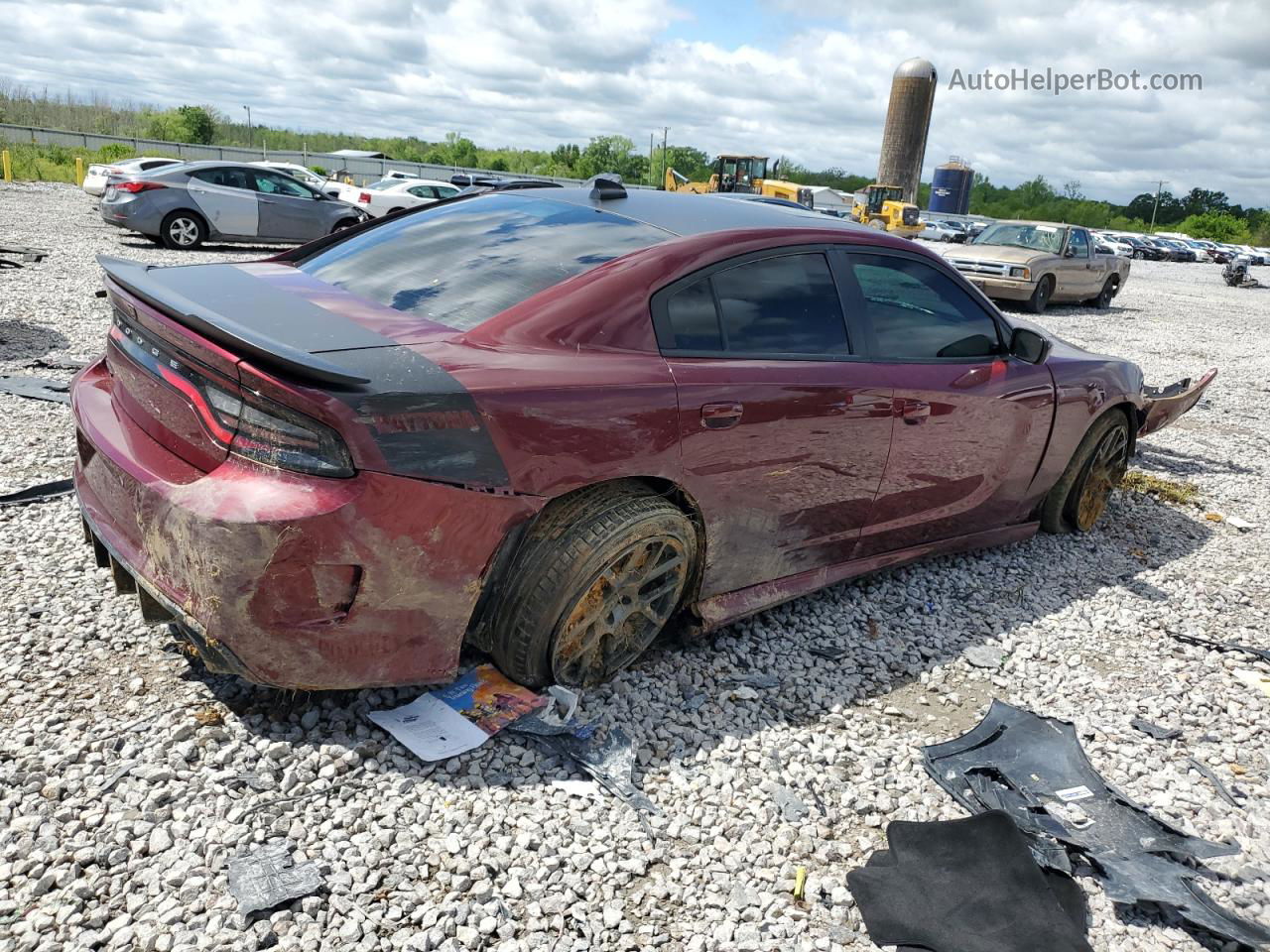 2018 Dodge Charger R/t Red vin: 2C3CDXCT0JH163281