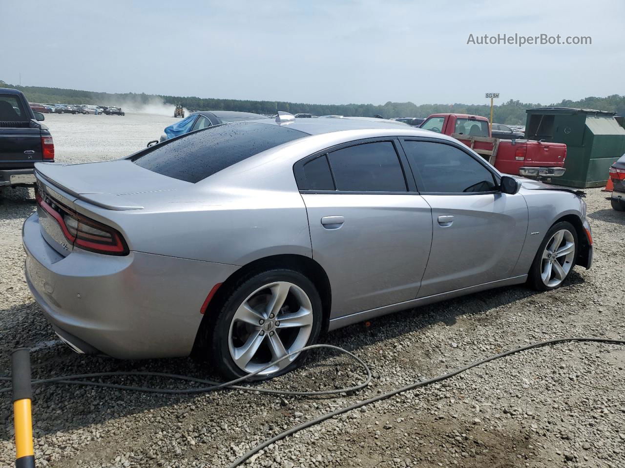 2018 Dodge Charger R/t Silver vin: 2C3CDXCT0JH175429