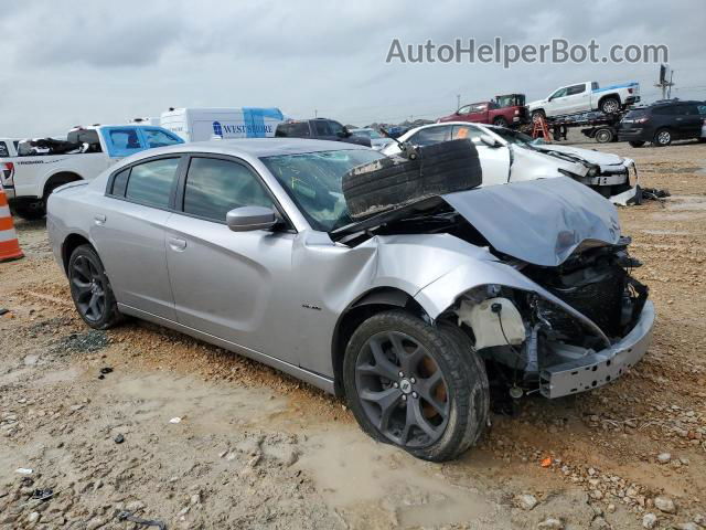 2018 Dodge Charger R/t Silver vin: 2C3CDXCT0JH209837