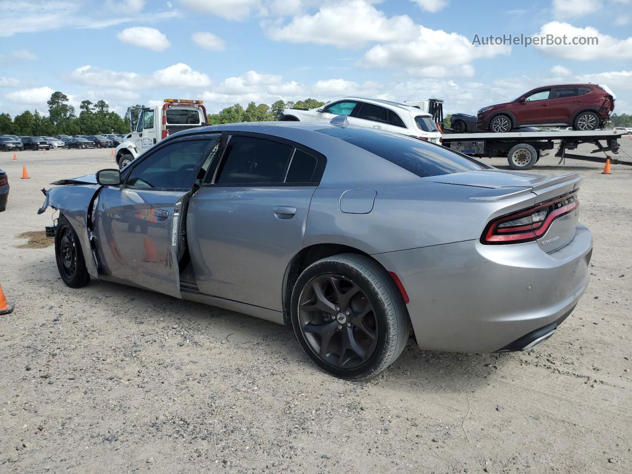 2018 Dodge Charger R/t Silver vin: 2C3CDXCT0JH209837