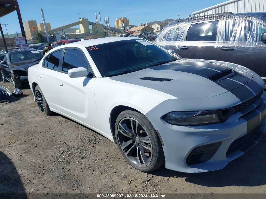 2018 Dodge Charger R/t Rwd White vin: 2C3CDXCT0JH238285