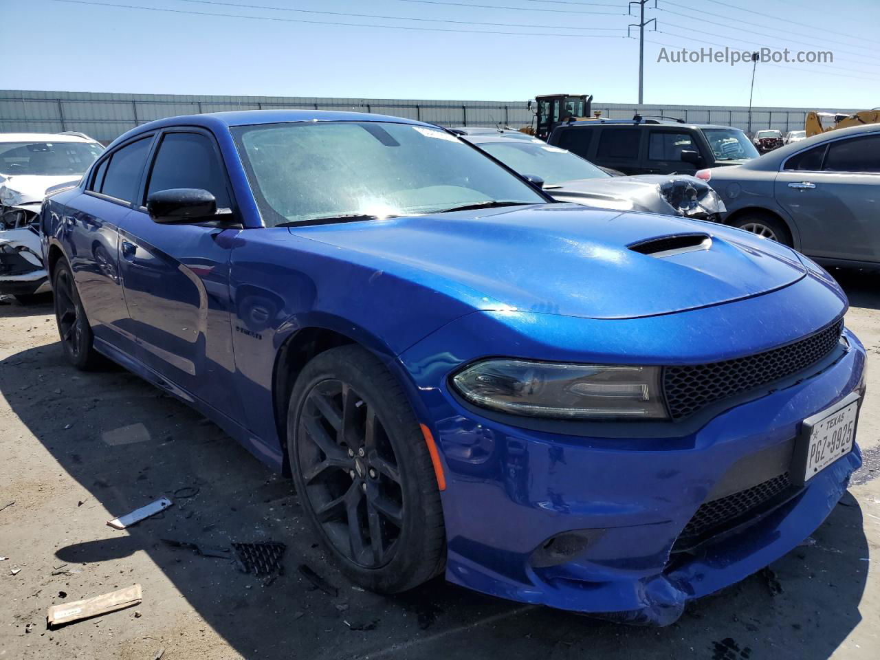 2021 Dodge Charger R/t Синий vin: 2C3CDXCT0MH553348