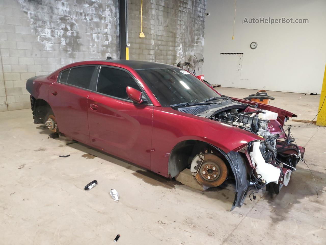 2021 Dodge Charger R/t Burgundy vin: 2C3CDXCT0MH594725