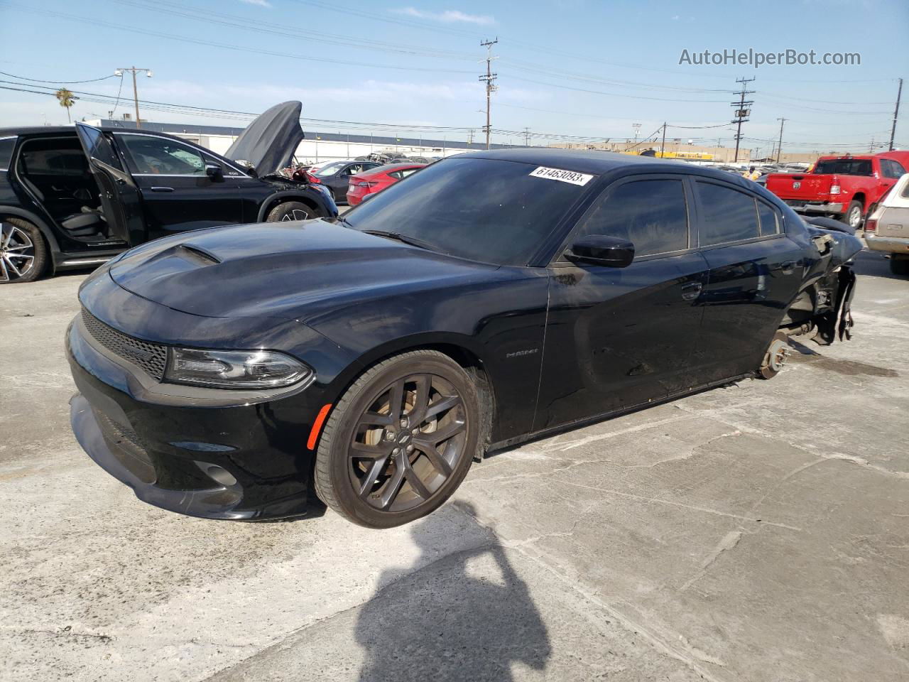 2021 Dodge Charger R/t Black vin: 2C3CDXCT0MH643776