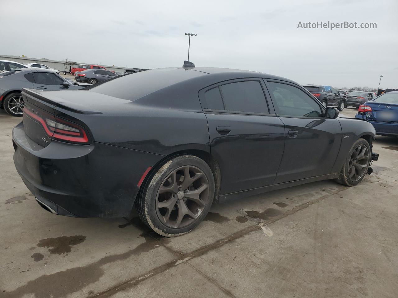 2016 Dodge Charger R/t Black vin: 2C3CDXCT1GH357018