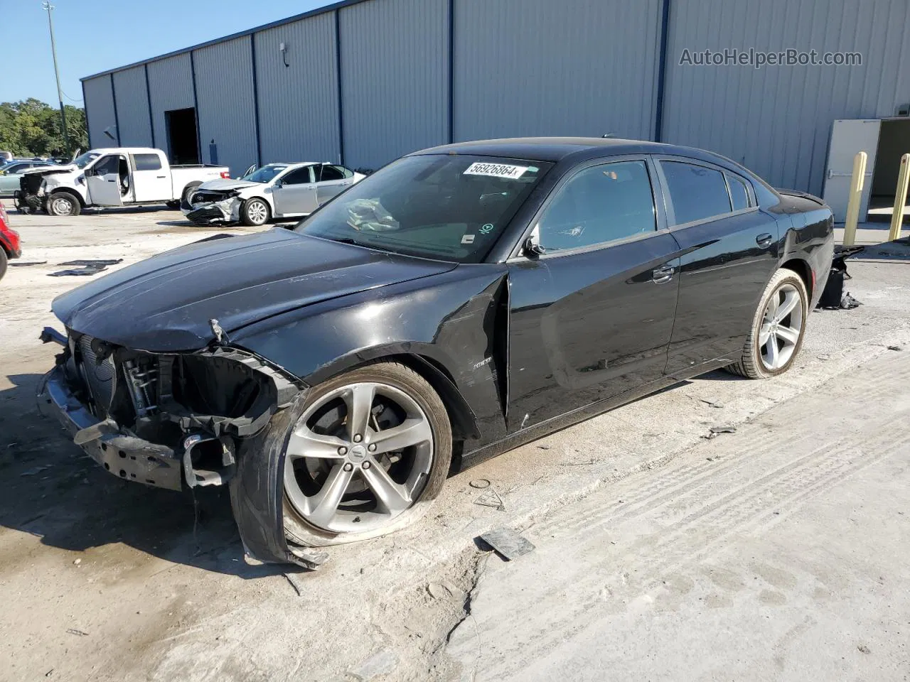 2017 Dodge Charger R/t Black vin: 2C3CDXCT1HH509896