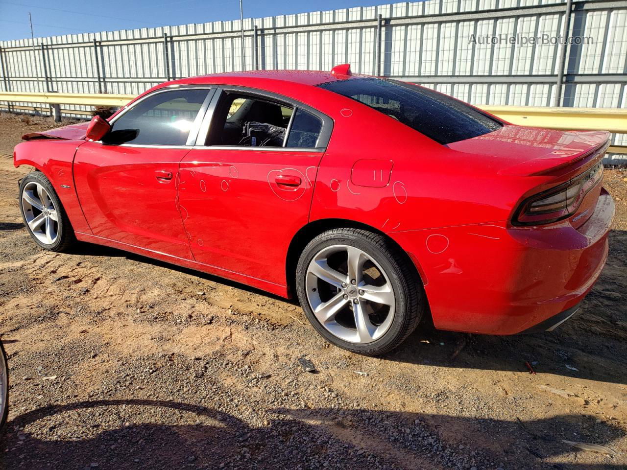 2017 Dodge Charger R/t Red vin: 2C3CDXCT1HH524401