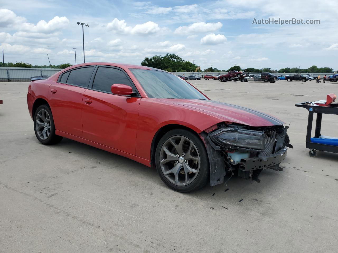 2017 Dodge Charger R/t Красный vin: 2C3CDXCT1HH537021