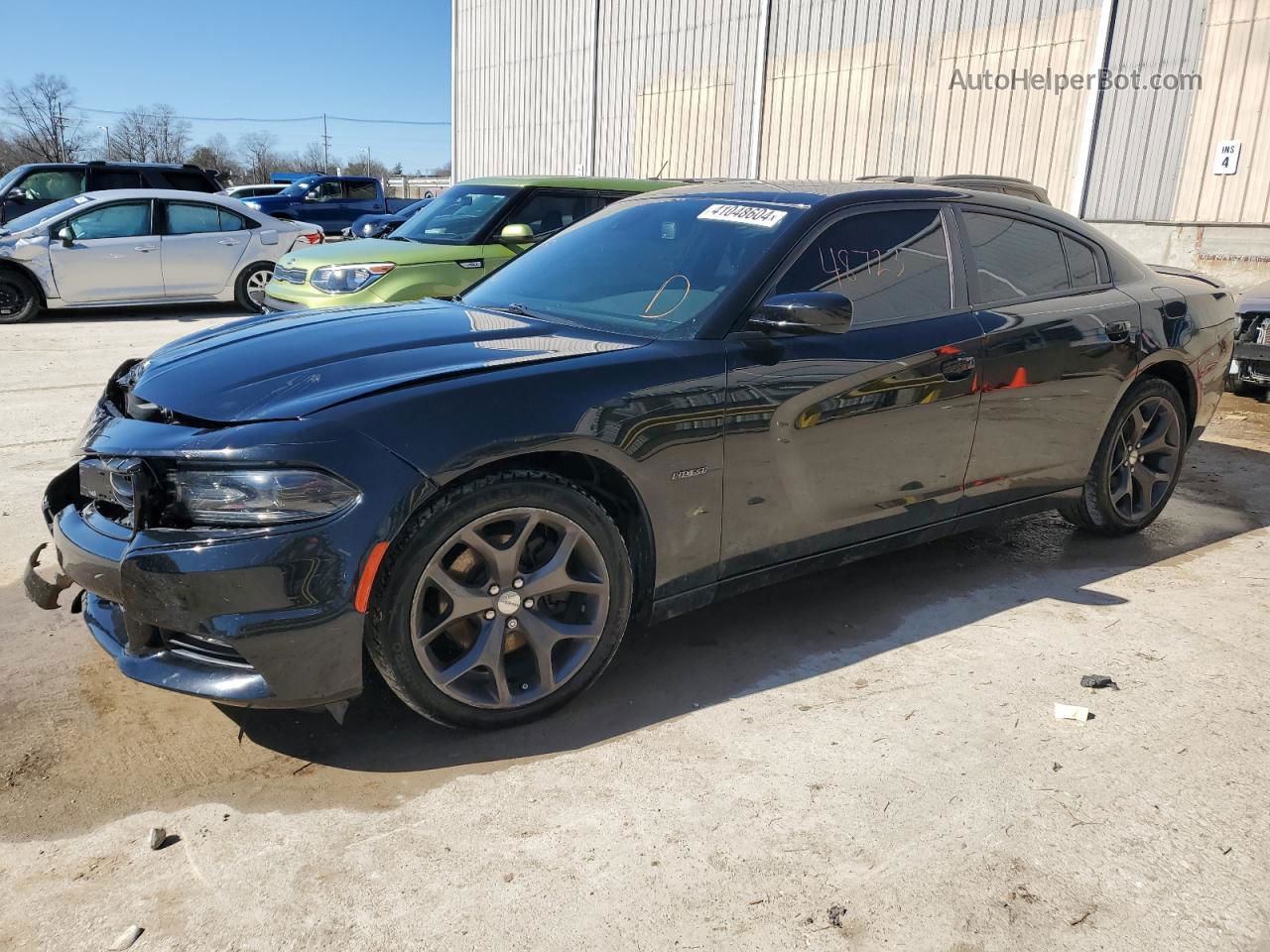 2018 Dodge Charger R/t Black vin: 2C3CDXCT1JH139815