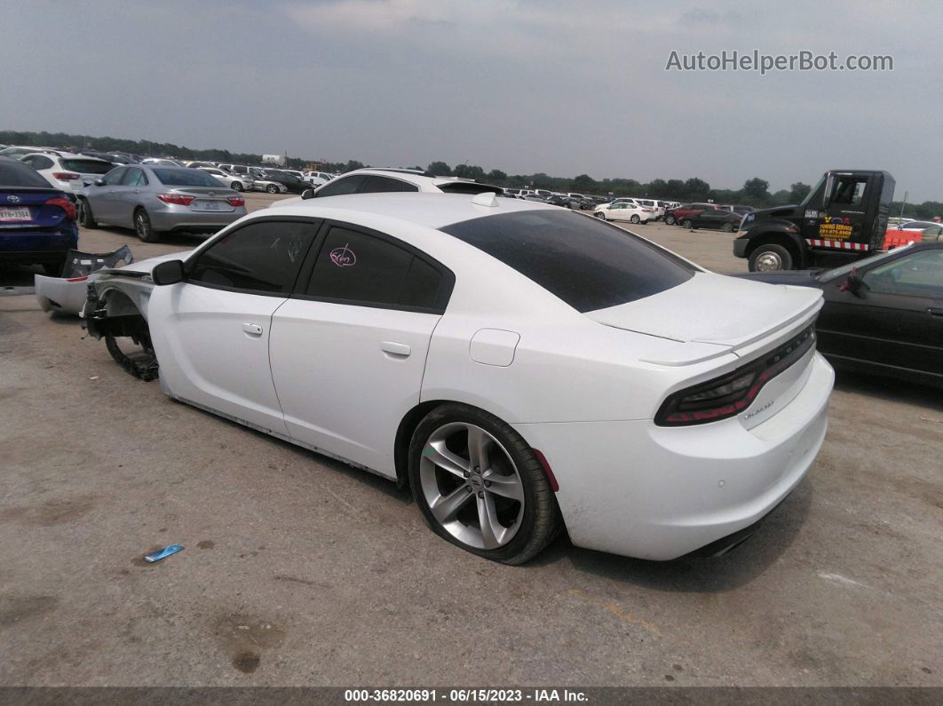 2018 Dodge Charger R/t White vin: 2C3CDXCT1JH142472