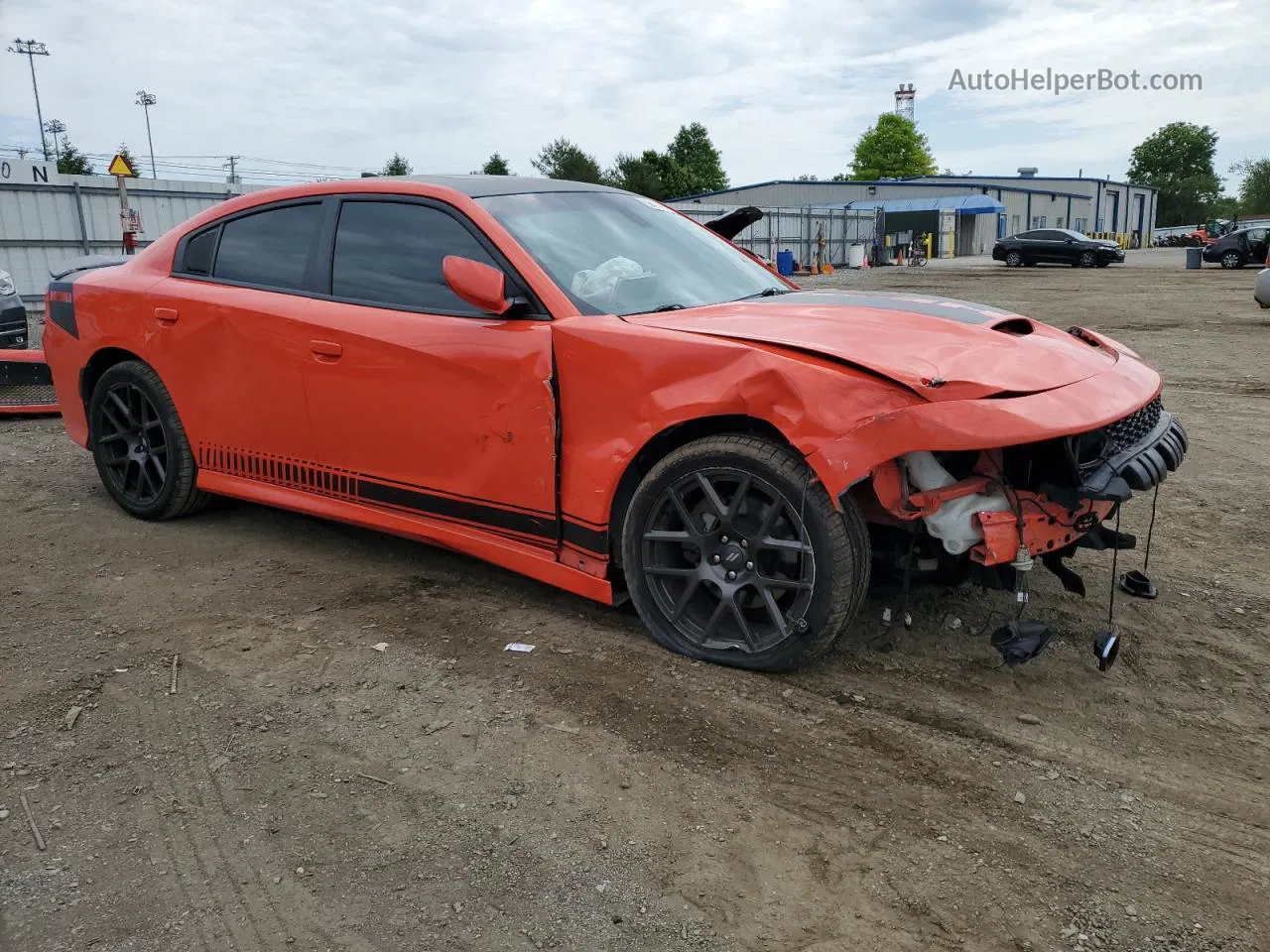 2018 Dodge Charger R/t Orange vin: 2C3CDXCT1JH157148