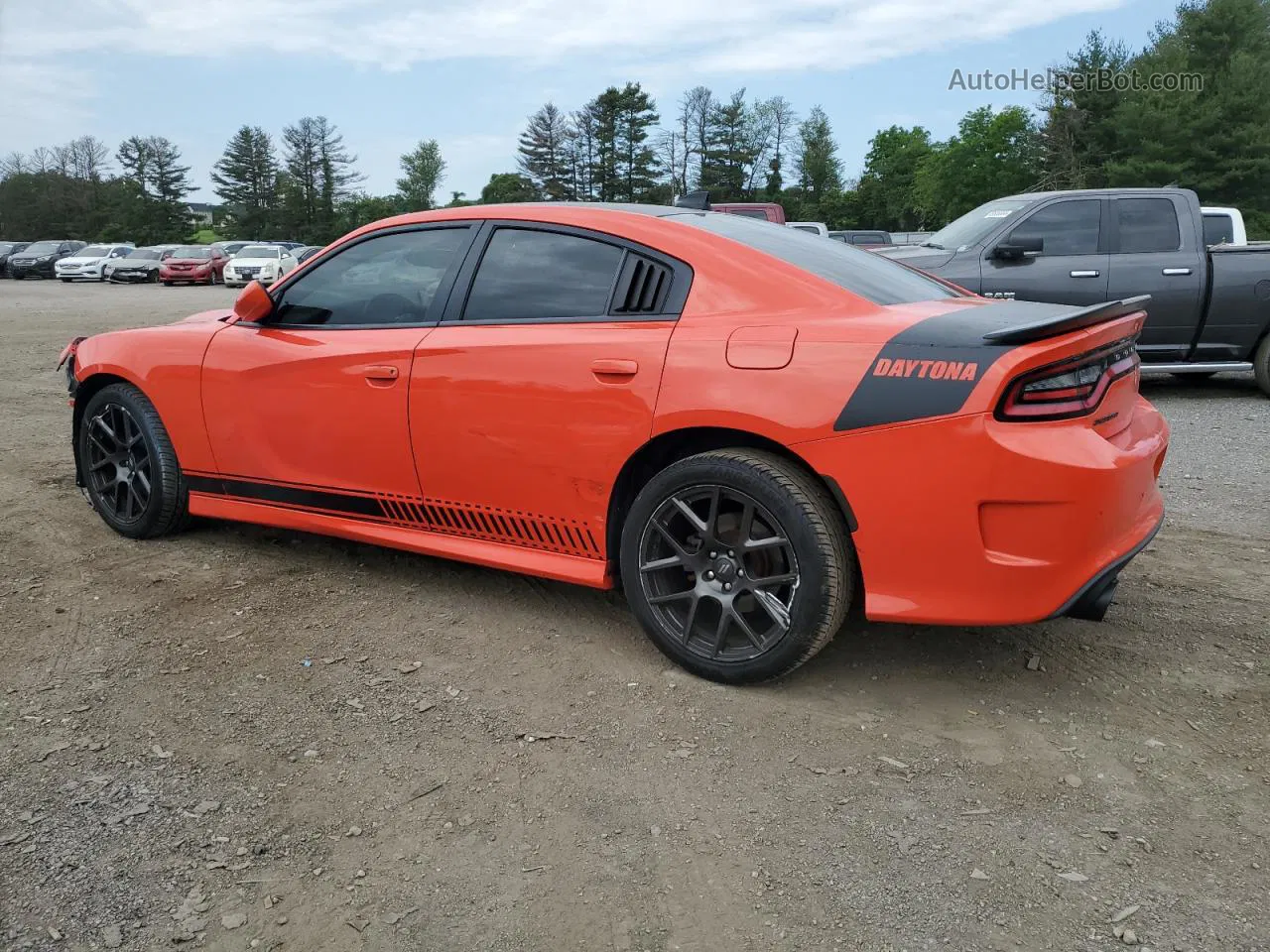 2018 Dodge Charger R/t Оранжевый vin: 2C3CDXCT1JH157148