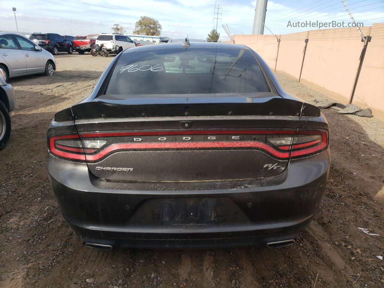 2018 Dodge Charger R/t Gray vin: 2C3CDXCT1JH237906