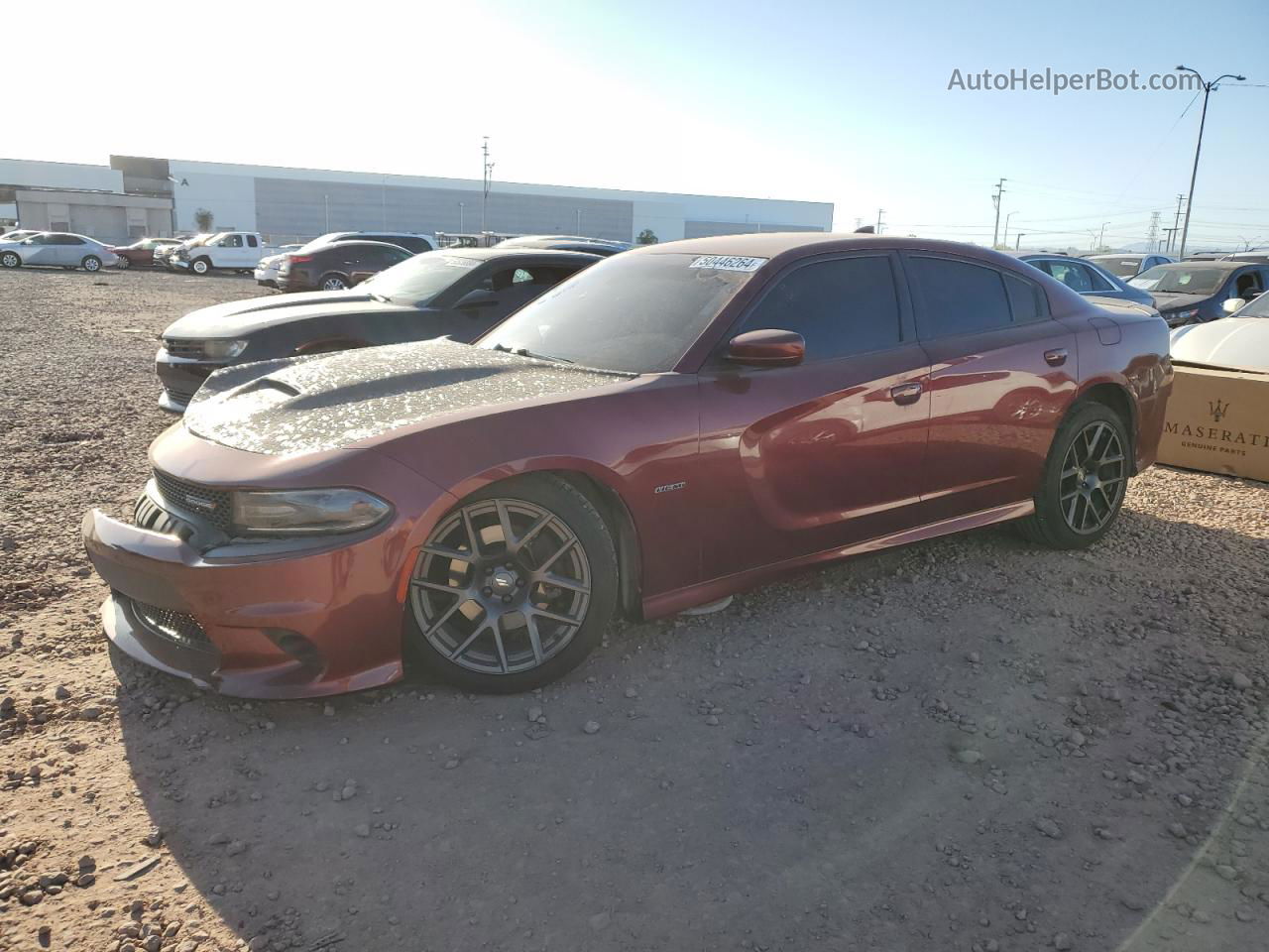 2018 Dodge Charger R/t Red vin: 2C3CDXCT1JH254253