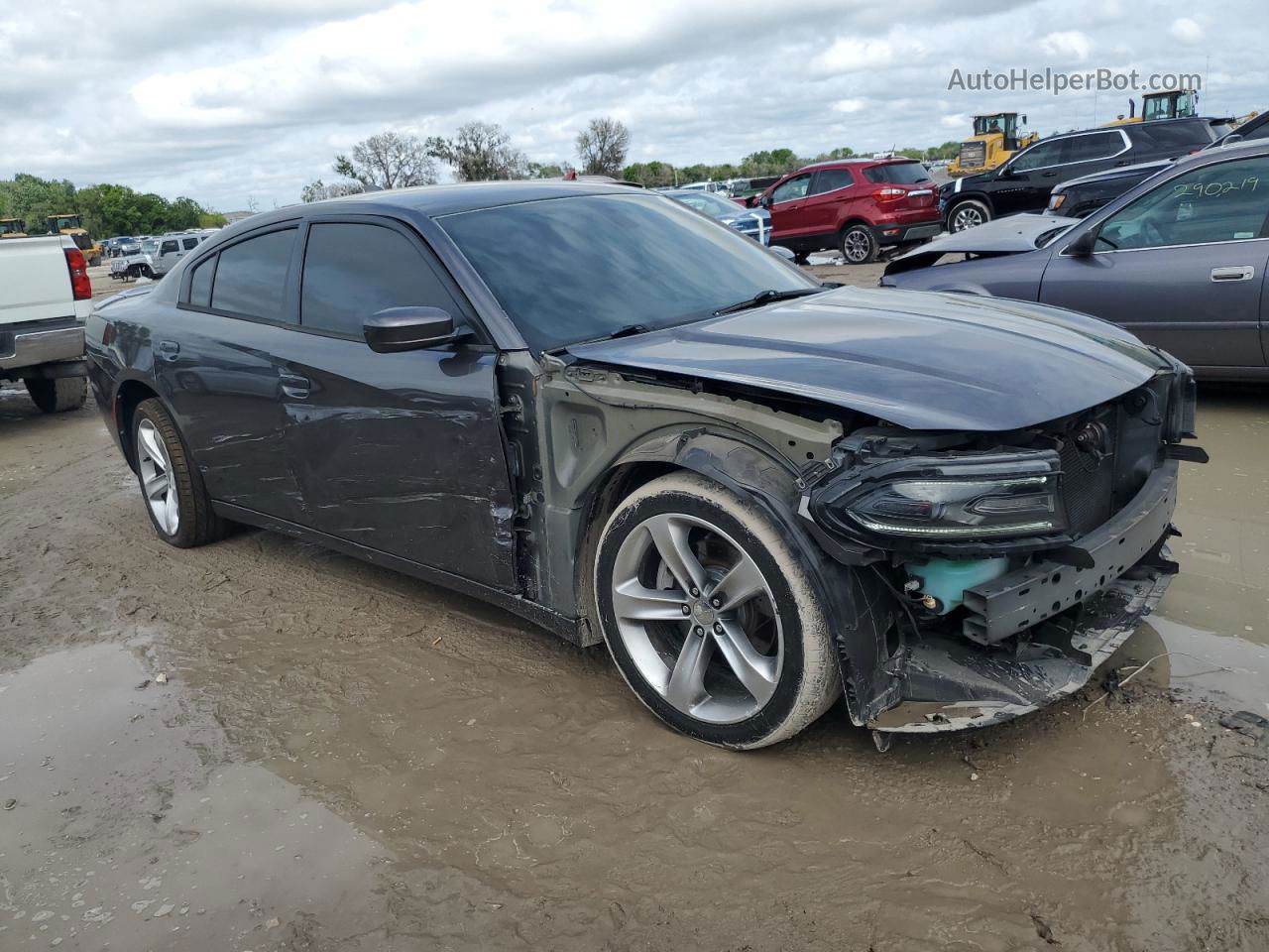 2016 Dodge Charger R/t Gray vin: 2C3CDXCT2GH272351