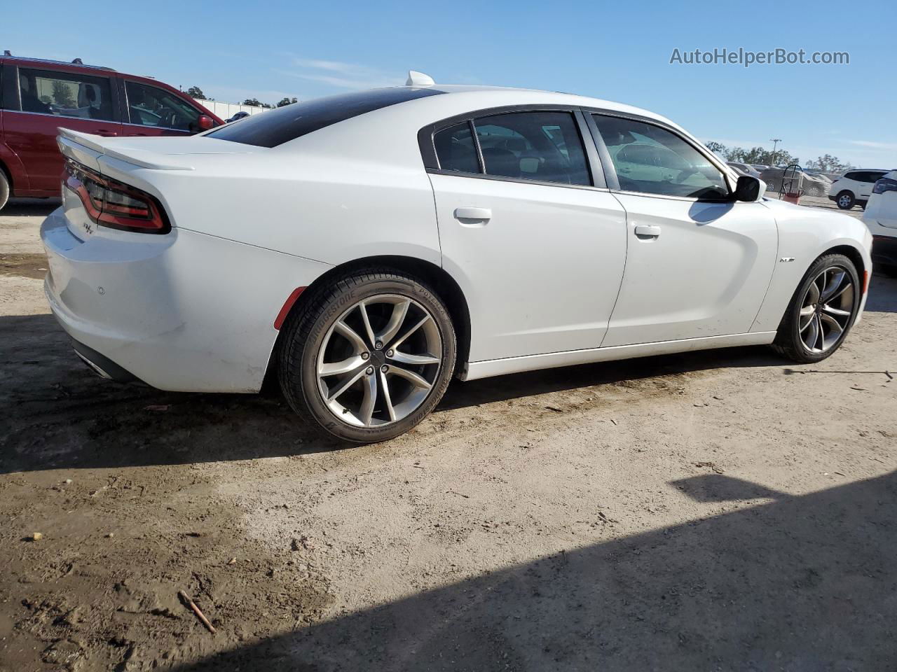 2016 Dodge Charger R/t White vin: 2C3CDXCT2GH318549