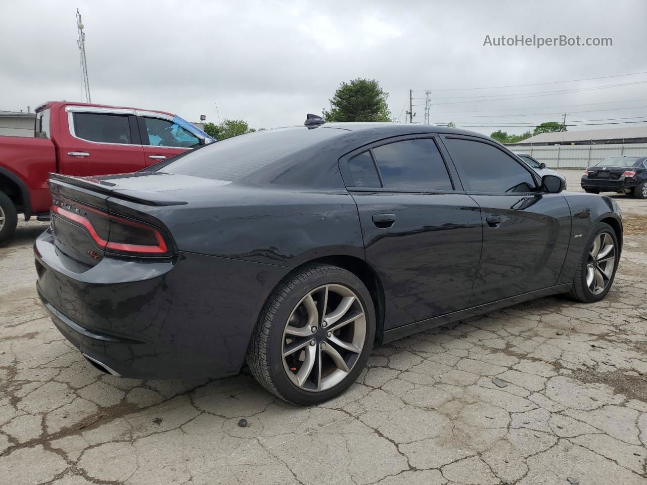 2016 Dodge Charger R/t Black vin: 2C3CDXCT2GH318552