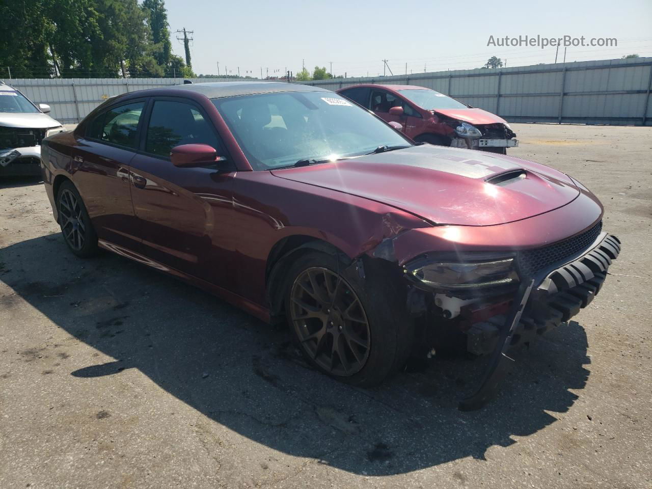 2017 Dodge Charger R/t Бордовый vin: 2C3CDXCT2HH535312